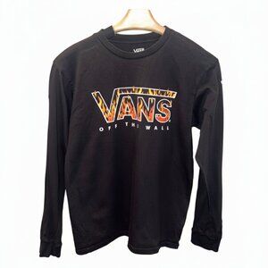 Vans Off The Wall Long Sleeve Shirt with Fire Graphic Logo
